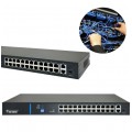 Switch PoE Desktop 26x port RJ45 (24x PoE+ Fast Ethernet 100Mb/s i 2x Uplink Gigabit Ethernet ) przełącznik niezarządzalny AVIZIO