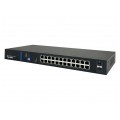 Switch PoE Desktop 26x port RJ45 (24x PoE+ Gigabit Ethernet 1000Mb/s i 2x Uplink Gigabit Ethernet ) przełącznik niezarządzalny AVIZIO