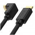 UNITEK Kabel HDMI 2.0 4K Premium High Speed Ultra HD 4K@60 kątowy 90 stopni 2m