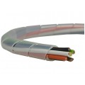Wąż spiralny GST 8 transparentny Oplot 10mm organizer kablowy 10m