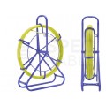 Włókno szklane do wciągania, przeciągania kabli pod drogami, między studzienkami fi: 3,8mm (+/- 1mm) 25m Komplet ze stojakiem TELCOLINE
