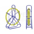 Włókno szklane do wciągania, przeciągania kabli pod drogami, między studzienkami fi: 6mm (+/- 1mm) 75m Komplet ze stojakiem TELCOLINE