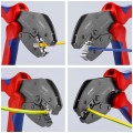 Zaciskarka Praska do końcówek kablowych 0,25-6mm2 z magazynkiem + 3 wymienne matryce MultiCrimp KNIPEX 97 33 01