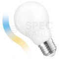 Żarówka filamentowa LED E27 230V 5W 560lm biała mleczna CCT+DIMM Smart Sterowana WiFi Tyua SPECTRUM LED