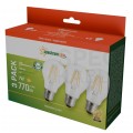 Żarówka LED E27 230V 7W 770lm GLS COG ciepła 3-pack