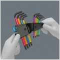 Zestaw kluczy torx trzpieniowych z funkcją przytrzymywania 9szt 8-40 kolor HF WERA