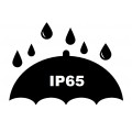 Zestaw pionowy gniazdo zasilające podwójne natynkowe hermetyczne IP65 szare z klapką 2x[2P+Z] + łącznik schodowy IP65 Aquant