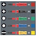 Zestaw wkrętaków izolowanych dla elektryka 24 sztuki: 2x rękojeść + 5x płaskie PŁ + 2x krzyżowe PH + 1x PZ + 1x PH/S + 1x PH/Z + 7x gwiazdkowe TX + 1x HEX + etui 1kV VDE Kompakt Take it easy WERA