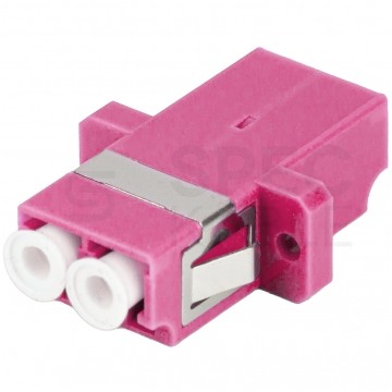 Adapter światłowodowy FO MM duplex LC/UPC-LC/UPC magenta OM4 LANBERG