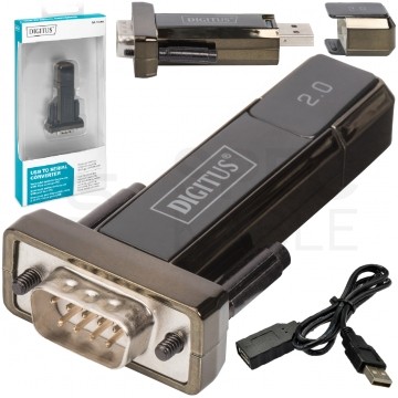 DIGITUS Konwerter szeregowy adapter USB 2.0 A / RS-232 (D-Sub 9-pin)