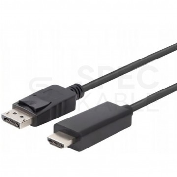 Kabel DisplayPort 1.1 / HDMI FHD@60 (wtyk / wtyk) czarny 3m LANBERG