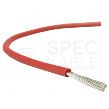 Kabel silikonowy SIF 180°C 300/500V 0,5 ciepłoodporny LSOH czerwony linka Basoglu