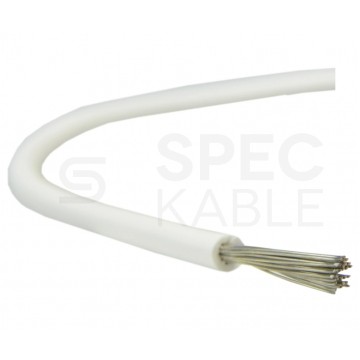 Kabel silikonowy SIF 180°C 300/500V 1,5 ciepłoodporny LSOH biały linka Basoglu