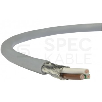 Kabel sterowniczy BiT LIYCY 3x0,5mm2 szary 300/300V ekranowany olejoodporny linka Bitner