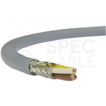 Kabel sterowniczy BiT LIYCY 4x0,5mm2 szary 300/300V ekranowany olejoodporny linka Bitner