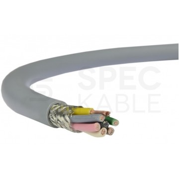 Kabel sterowniczy BiT LIYCY 6x0,5mm2 szary 300/300V ekranowany olejoodporny linka Bitner