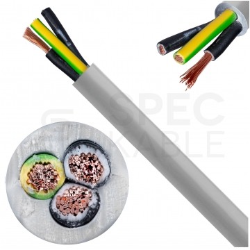 Kabel sterowniczy JZ-500 3x1,5mm2 szary 300/500V numerowany olejoodporny linka Helukabel