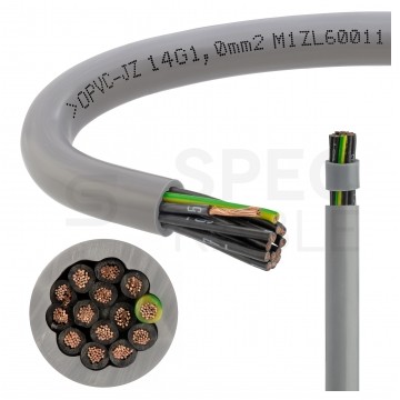 Kabel sterowniczy OPVC-JZ 14x1mm2 szary 300/500V numerowany olejoodporny linka TKD