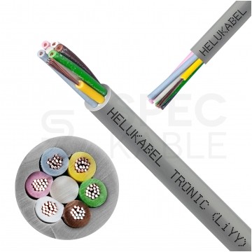 Kabel sterowniczy TRONIC LIYY 6x0,5mm2 szary 500V olejoodporny linka Helukabel