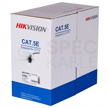 Kabel UTP kat.5e U/UTP 4x2x0,45 HIKVISION (BOX) 305m