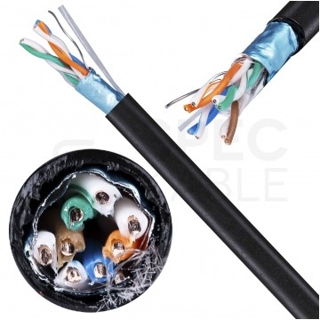 Kabel zewnętrzny FTPz kat.5e F/UTP 4x2x0,5 Alantec