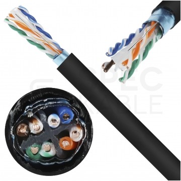 Kabel zewnętrzny FTPz kat.6A F/UTP 4x2x0,57 SecurityNET