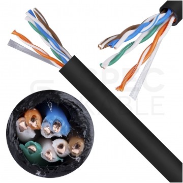 Kabel zewnętrzny UTPz kat.5e U/UTP 4x2x0,5 Alantec