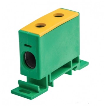 Listwa zaciskowa AL/CU 1x50mm2 150A żółto-zielona na szynę DIN TH35 PAWBOL