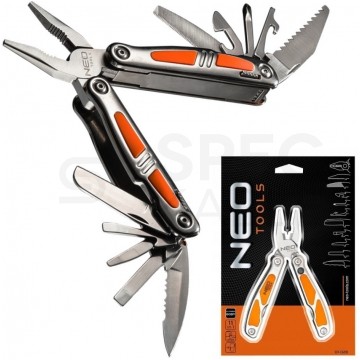 Multitool 11w1 narzędzie wielofunkcyjne (scyzoryk, kombinerki i inne) w zestawie z etui NEO 01-028