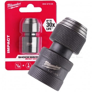 Nasadka udarowa Adapter do bitów 1/2" Kwadrat na 1/4" Hex MILWAUKEE