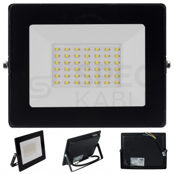 Naświetlacz LED SMD KASTEL 30W 2400lm 4000K IP65 czarny NW BEMKO