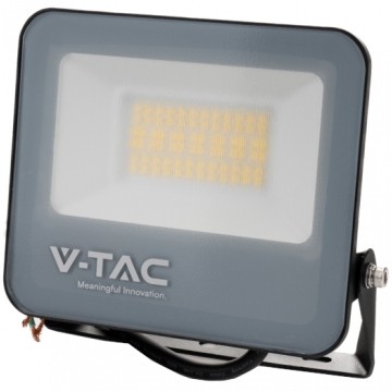 Naświetlacz, projektor LED SMD 30W 5550lm 6500K IP65 czarna CW barwa zimna V-TAC VT-4435