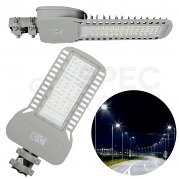 Oprawa, lampa uliczna LED SMD 150W 20300lm 6400K IP65 szara CW IK08 V-TAC SAMSUNG VT-154ST 5 LAT GWARANCJI