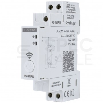 Programator czasowy wyłącznik cyfrowy TIMER Wi-Fi na szynę DIN TH35 SCHELINGER A26-RS-WIFI2