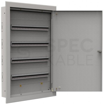 Rozdzielnica podtynkowa metalowa 4x24 modułów IP30 (400V AC) 815x523x130mm drzwi pełne Doktorvolt