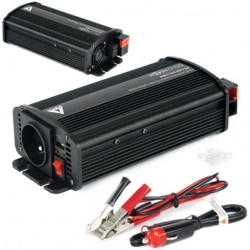 Samochodowa przetwornica napięcia 12V / 230V SINUS modyfikowany 600/1200W AZO Digital IPS-1200U