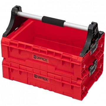 Skrzynka na narzędzia modułowa podwójna z uchwytem otwarta 465x310x367 czerwona 18L QBRICK SYSTEM PRO Modular Tray RED