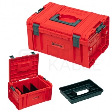 Skrzynka na narzędzia przenośna 450x334x240mm czerwona 19l IP 54 QBRICK SYSTEM PRO Toolbox 2.0 Red Ultra HD Custom QBRICK SYSTEM