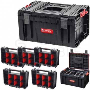 Skrzynka na narzędzia z 5x organizerami TWO MULTI 257x181x65mm 19l QBRICK SYSTEM PRO TOOLBOX