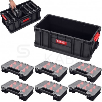 Skrzynka na narzędzia z 6x organizerami 257x181x65mm TWO MULTI QBRICK SYSTEM TWO TOOLBOX