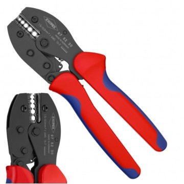 Szczypce do zagniatania PerciForce złącz nieizolowanych wciskanych DIN 46267 1,5-10mm2 KNIPEX 97 52 30