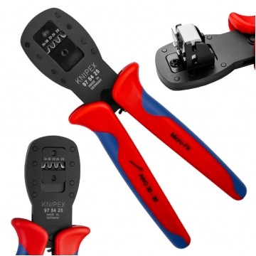 Szczypce do zagniatania równoległego złączy wtyków miniaturowych Micro-Fit Molex LCC KNIPEX 97 54 25