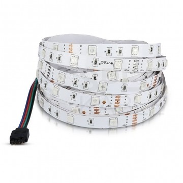 Taśma 150x LED RGB 5050 4.8W/mb IP20 12V op=5m wielokolorowa V-TAC VT-5050