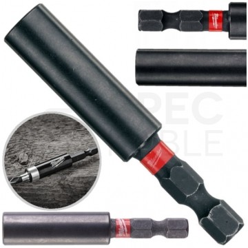 Uchwyt magnetyczny Przedłużka do bitów udarowych 1/4" HEX 60mm SHOCKWAVE Impact Duty MILWAUKEE