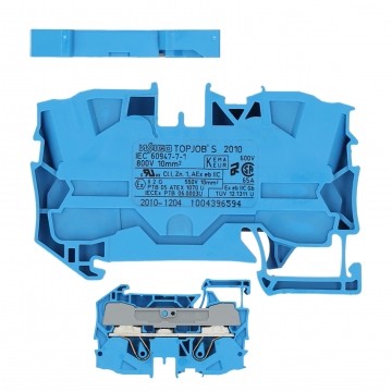 WAGO 2010-1204 Złączka szynowa 1-torowa ZUG 10mm2 57A niebieska TOPJOBS