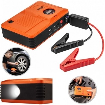 Wielofunkcyjny Jump Starter 4w1 - Rozruch, Kompresor 3,5bar, Latarka, Powerbank 14000mAh NEO 11-997