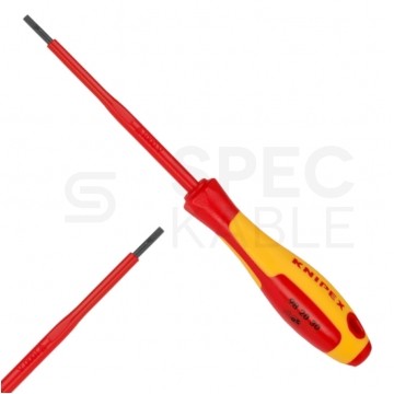 Wkrętak izolowany płaski 3,0x202mm VDE 1kV dla elektryka KNIPEX 98 20 30