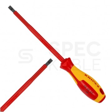 Wkrętak izolowany płaski 6,5x262mm VDE 1kV dla elektryka KNIPEX 98 20 65