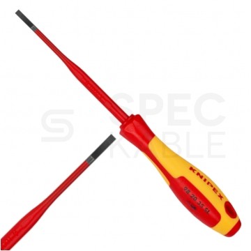 Wkrętak izolowany płaski Slim 3,5x202mm VDE 1kV dla elektryka KNIPEX 98 20 35 SL