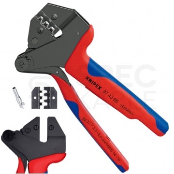 Zaciskarka złączy konektorów solarnych MC4 do kabli 2,5-6,0mm2 Crimp System KNIPEX 97 43 66